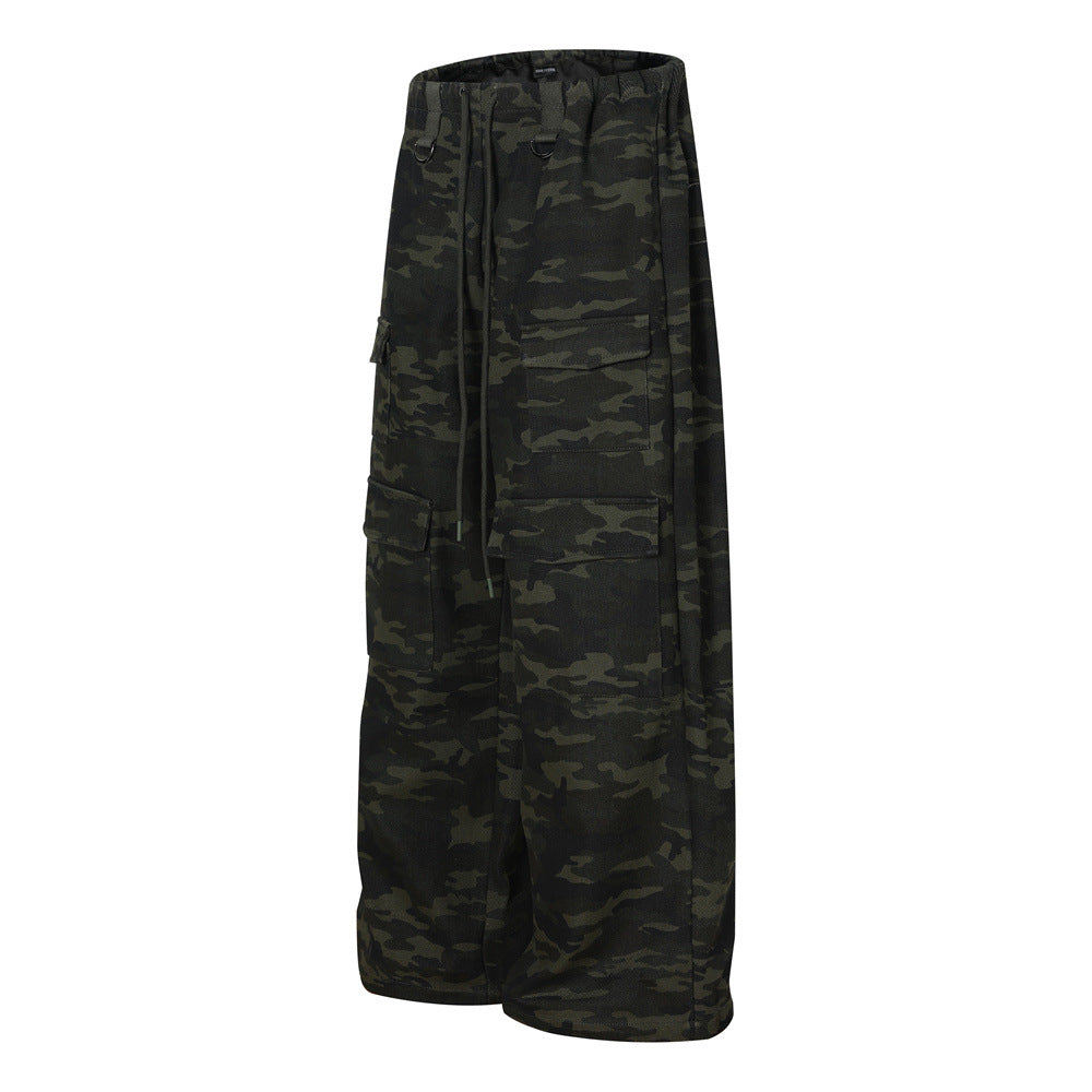 Camouflage workwear pants for men