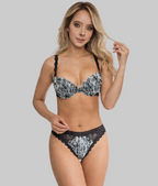 Women's Camo Lace Thong - Envision Black Hunting Underwear - Wilderness Dreams