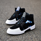 Camouflage High-Top Lace-Up Shoe