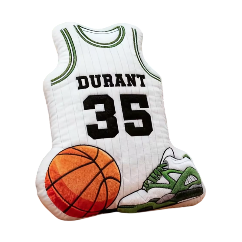 Basketball jersey pattern printed 3D cushion
