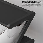 Z-shaped 4-layer shoe organizer: space-saving, wall/corner-mount, stackable, adjustable storage shelf.