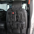Universal Tactical Vehicle Back Seat Organizer With 3 Detachable Pouches-1 Set Of Bag