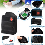 Universal Tactical Vehicle Back Seat Organizer With 3 Detachable Pouches-1 Set Of Bag