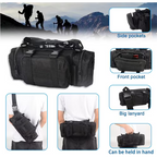 Universal Tactical Vehicle Back Seat Organizer With 3 Detachable Pouches-1 Set Of Bag