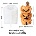 New Halloween Pumpkin Ghost Silicone Candle Mold Frog Owl Fox Pumpkin Animal Scented Plaster Resin