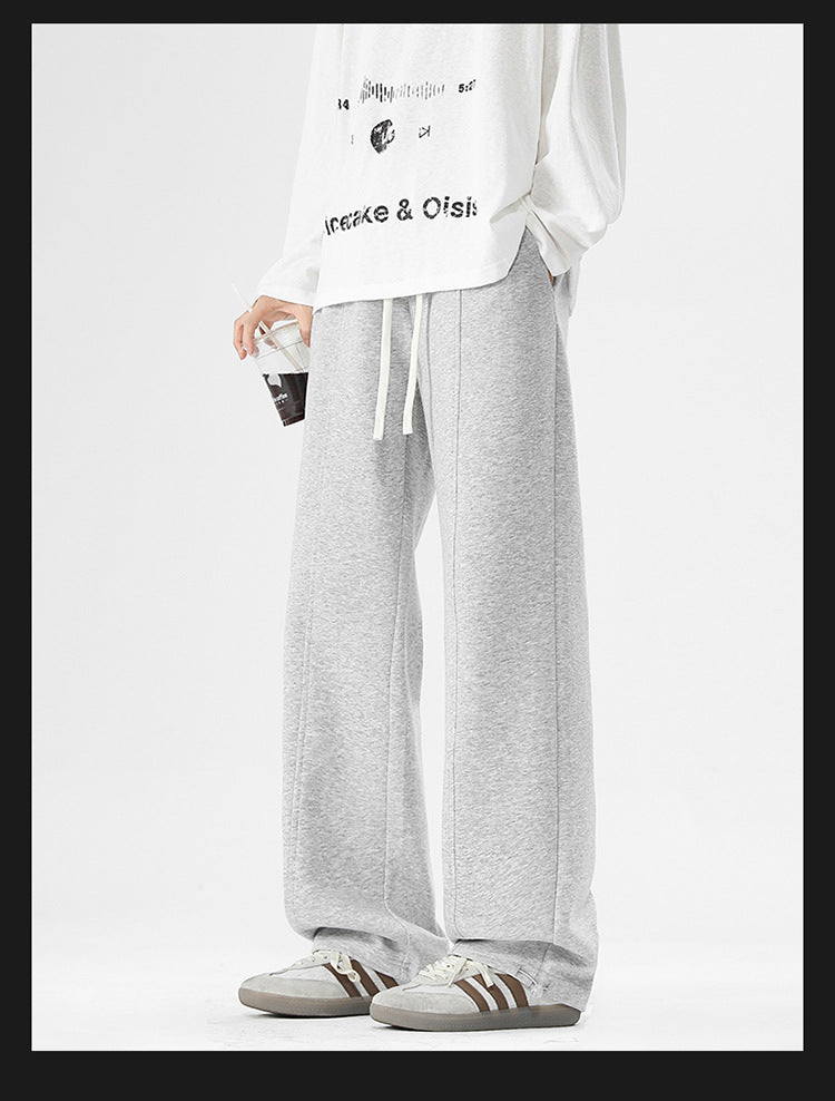 Loose Cuffed Sweatpants Men - gray