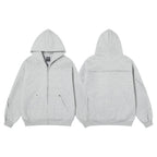 Splicing zipper hoodie for men