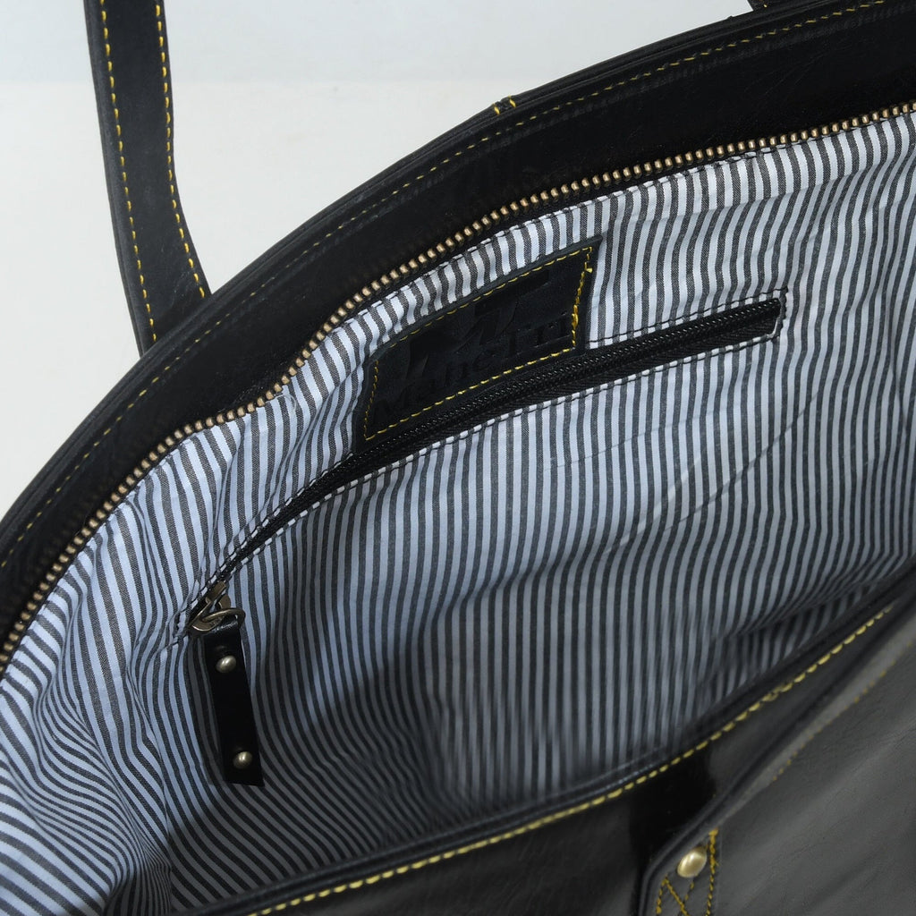The Kim Tote Bag- Black