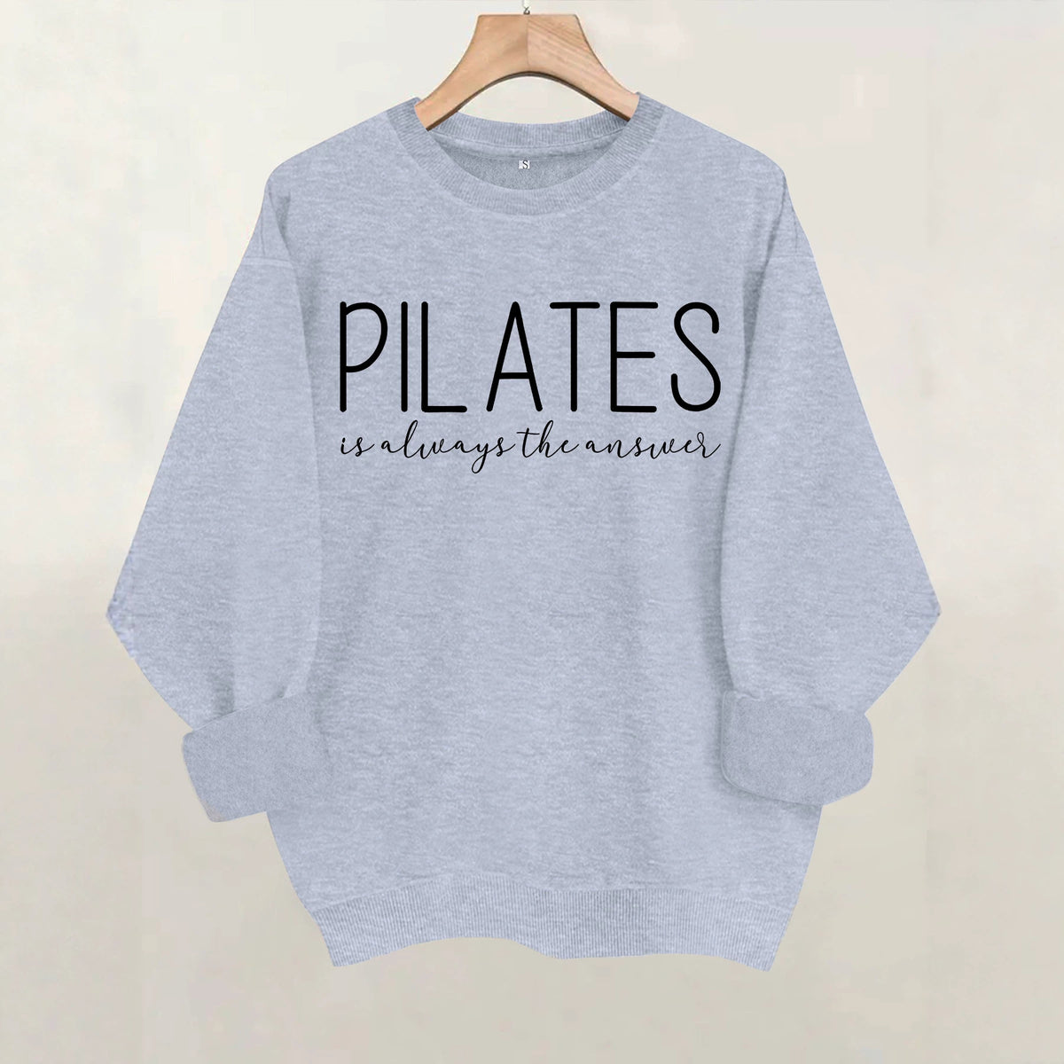 Printed round neck fleece hoodie
