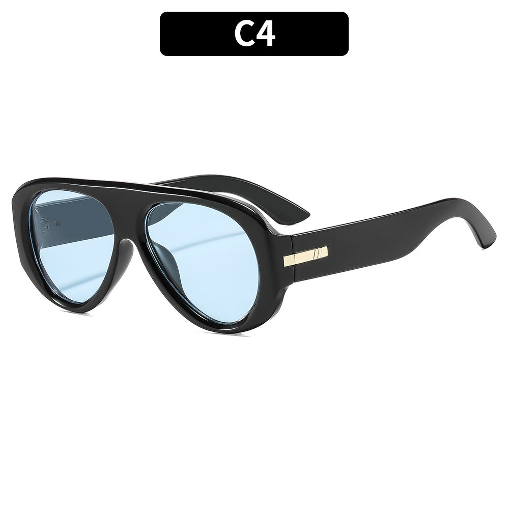 New Stylish Retro Oversized Aviator Sunglasses