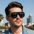 New Stylish Retro Oversized Aviator Sunglasses