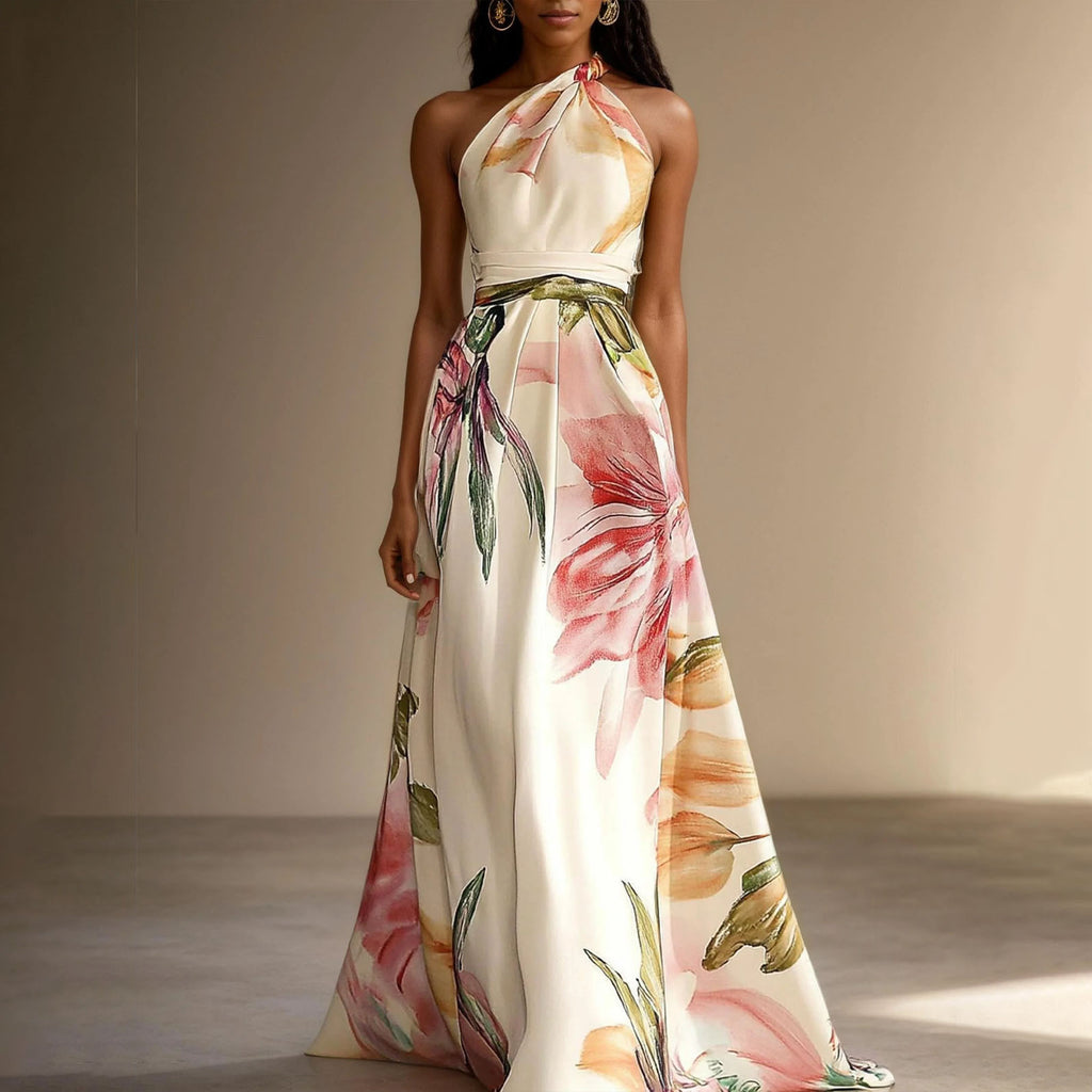 One shoulder long dress