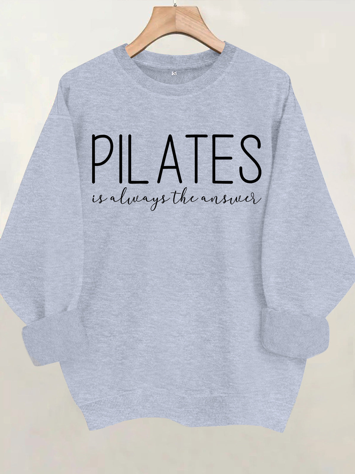 Printed round neck fleece hoodie