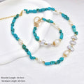 Freshwater Pearl | Turquoise Beaded Bracelet — Natural Stone