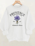 Printed loose women's fleece hoodie