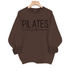 Printed round neck fleece hoodie