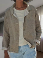 Women's Solid Color Casual Jacket - European Style | Versatile Layering Essential