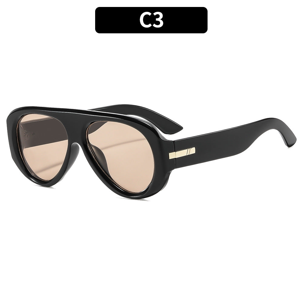 New Stylish Retro Oversized Aviator Sunglasses