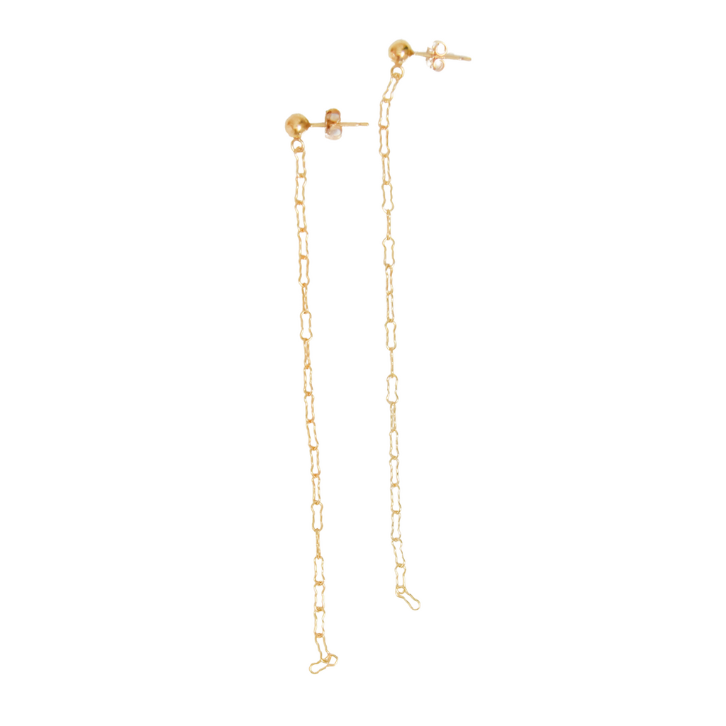 Crinkle Chain Earrings