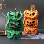 New Halloween Pumpkin Ghost Silicone Candle Mold Frog Owl Fox Pumpkin Animal Scented Plaster Resin