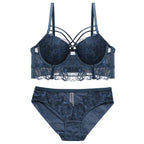 lace strap push up bra set padding cup beautiful bra model sexy underwear women bra panties set fit girl