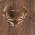 Striped collar necklace