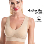 Sports Bra Mesh Hollow Breathable Hole Sports Bra Cross Border Large Size Yoga Running Fitness Sports Bra