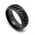 Rotating chain gear ring made of titanium steel