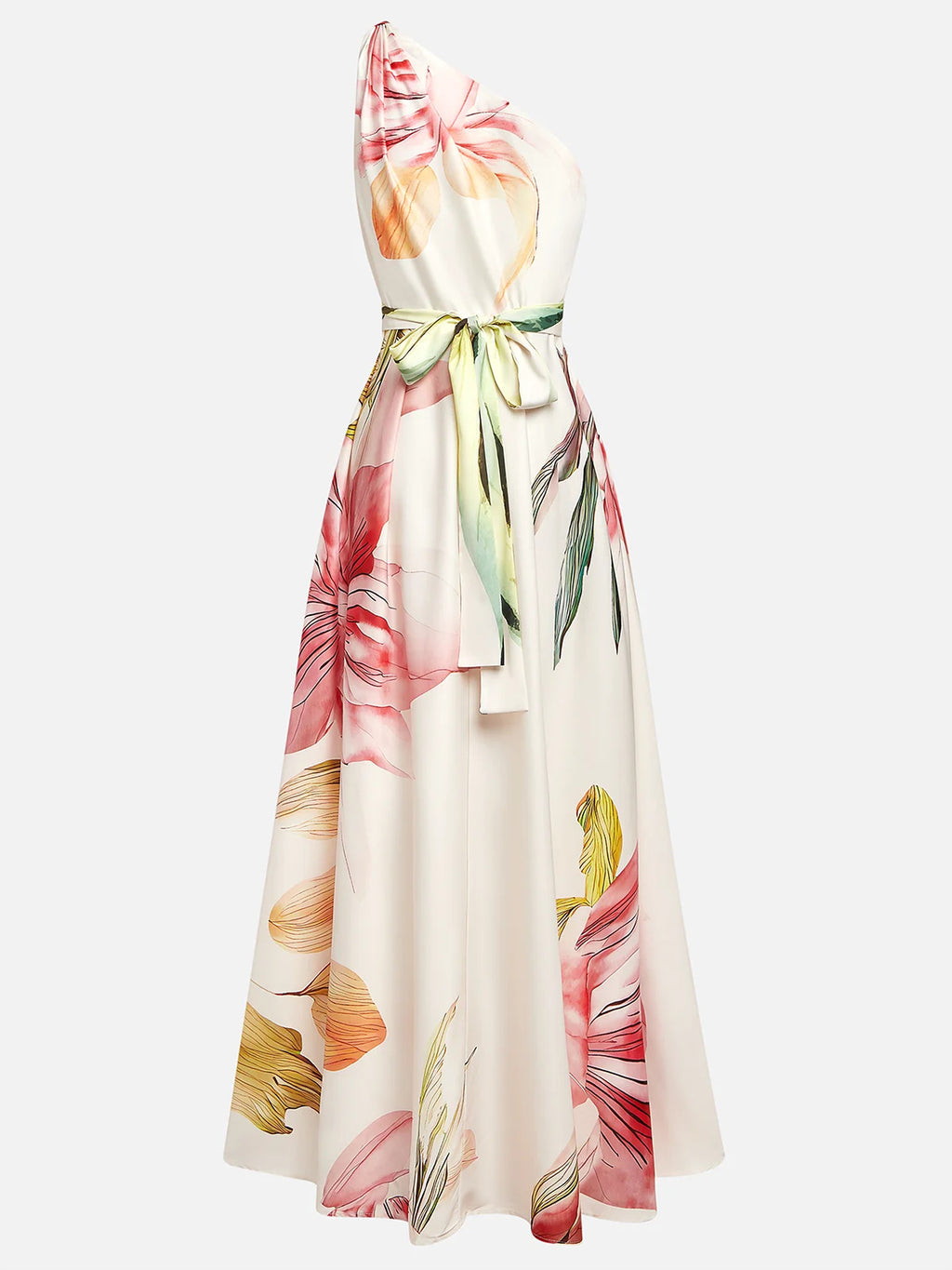 One shoulder long dress