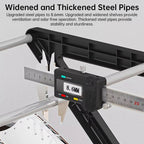 Z-shaped 4-layer shoe organizer: space-saving, wall/corner-mount, stackable, adjustable storage shelf.