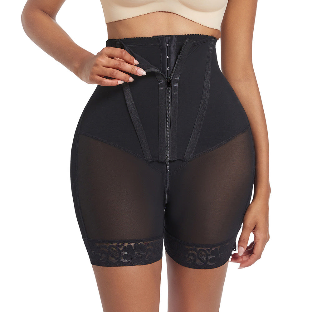 High-Waisted Lace Shaping Panty — Tummy Control & Butt Lift