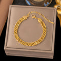 Stainless steel woven bracelet made of titanium steel