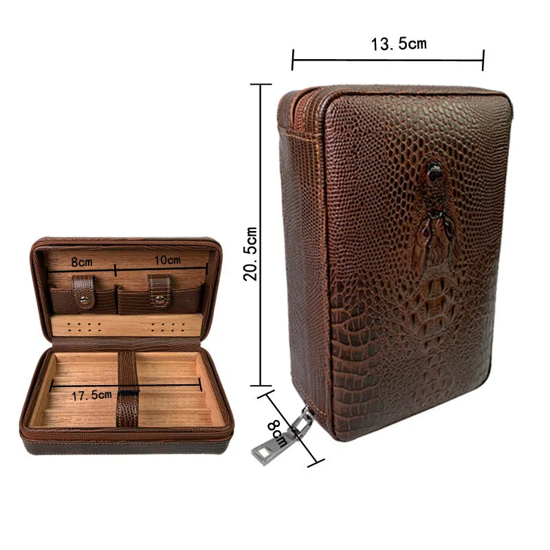 Cigar box - Little crocodile head