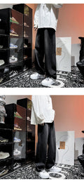 Black Jeans Men Oldschool Pants - Black