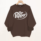 Round neck long sleeved sweatshirt
