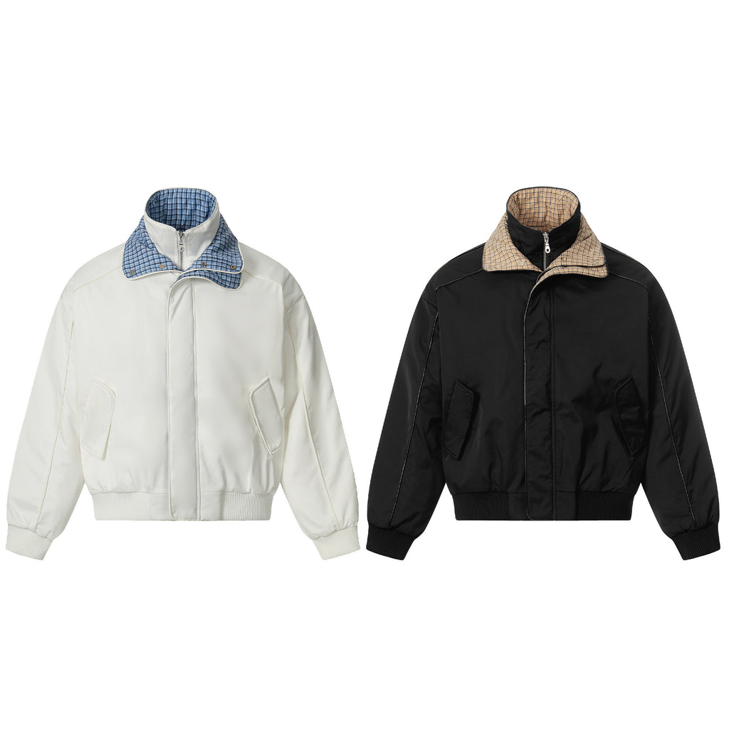 Fake two cotton jackets for men