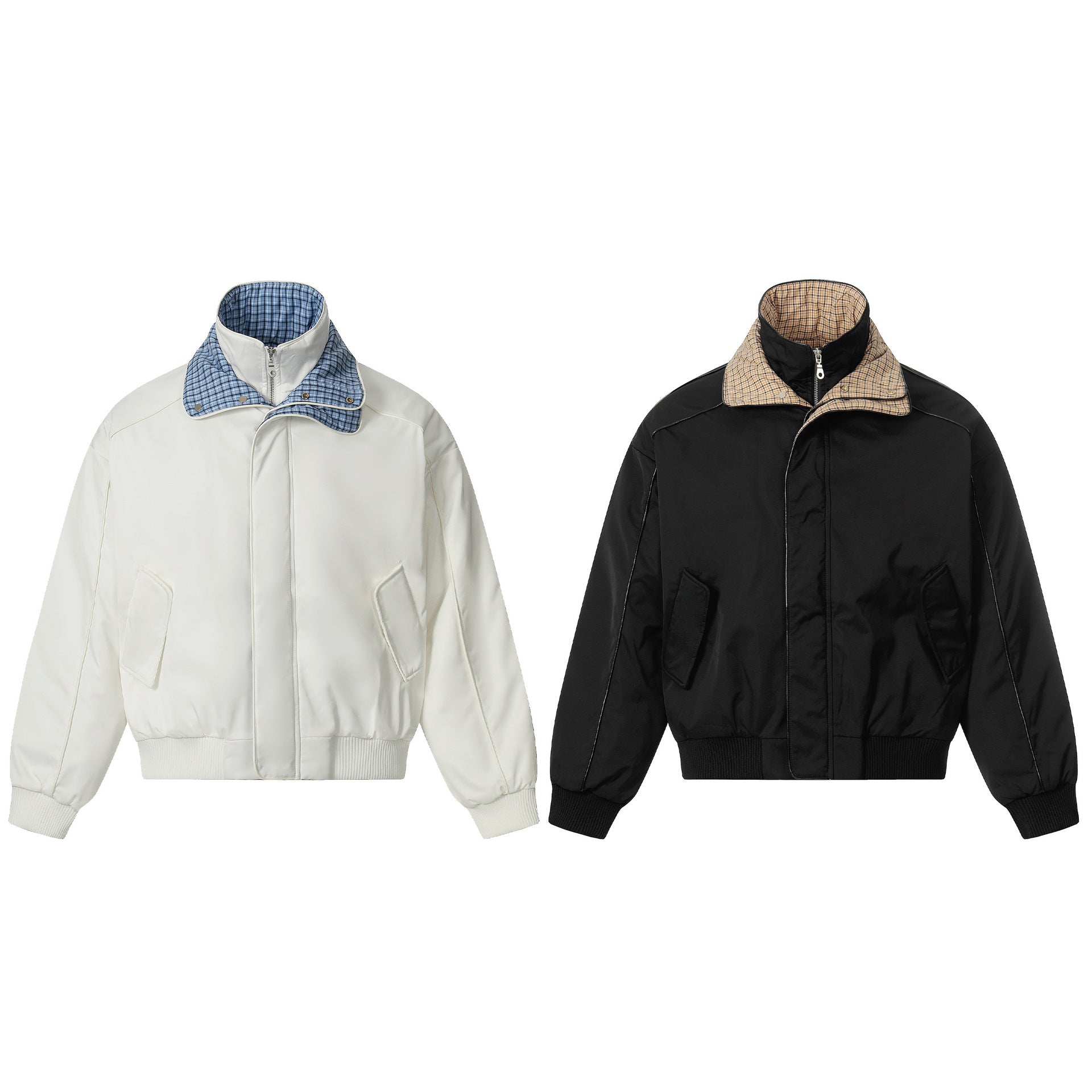 Fake two cotton jackets for men