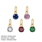 Women's Zircon Pendant Necklace - Stainless Steel | Elegant Timeless Style