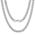 Stainless steel necklace with double-sided polished titanium steel chain