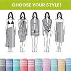 Turkish Beach Towel Striped Fringe Quick-Dry Large Size Cotton Bath Towel Multiple Styles Wholesale
