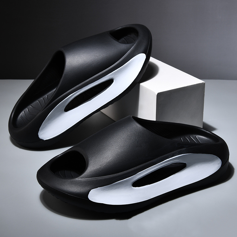 Ins Slippers Women Men Peep Toe Slipper