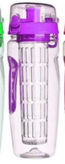 32Oz Fruit Infusing Infuser Water Bottle Water Fruit Bottle BPA Free Plastic Sport Fruit Infuser Water Bottles With Infuser Juice Shaker Drink Bottle Of Water