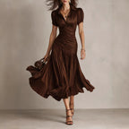 Striped patchwork dress