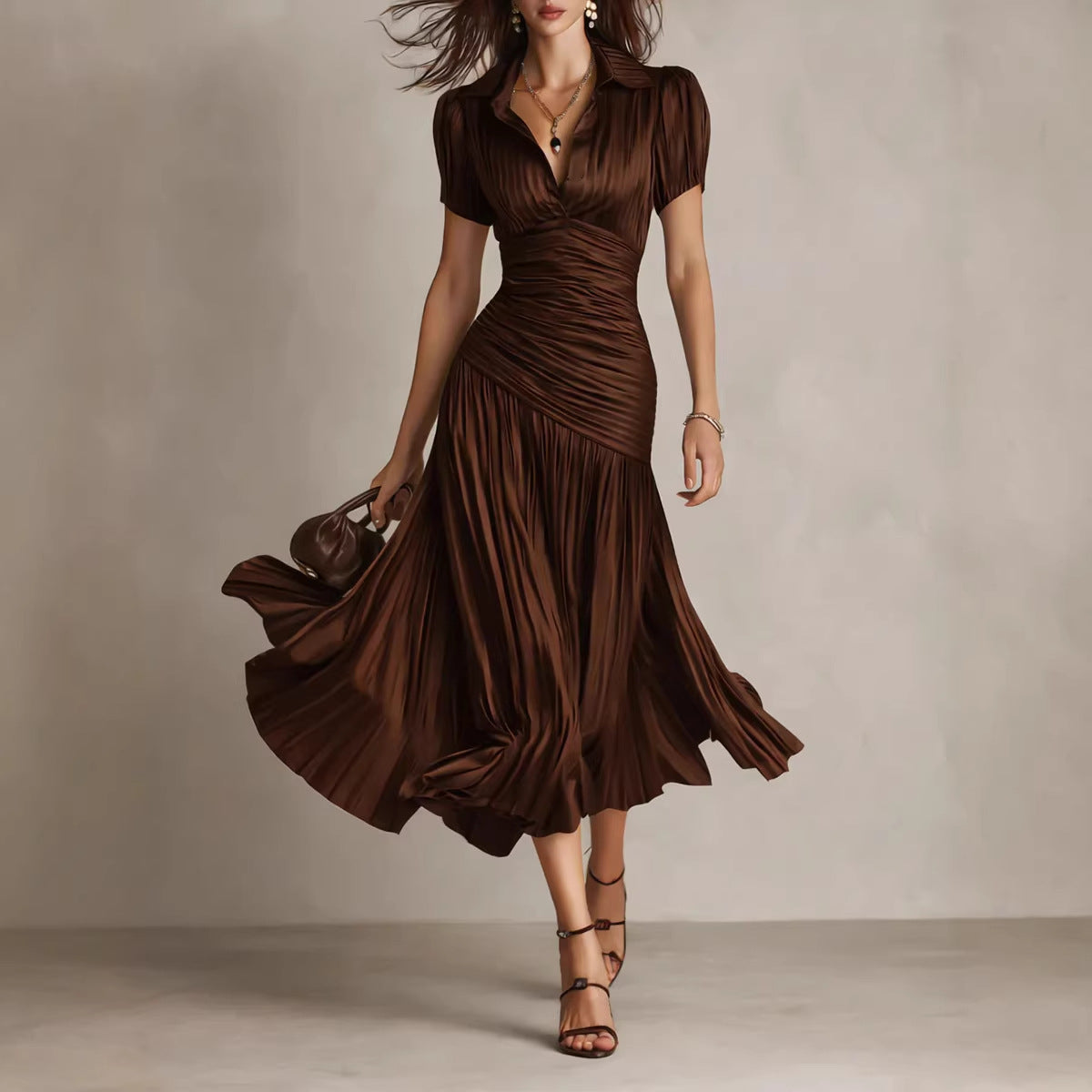 Striped patchwork dress