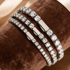 Men's Tennis Chain Bracelet - Stainless Steel Zircon | Bold Statement Style