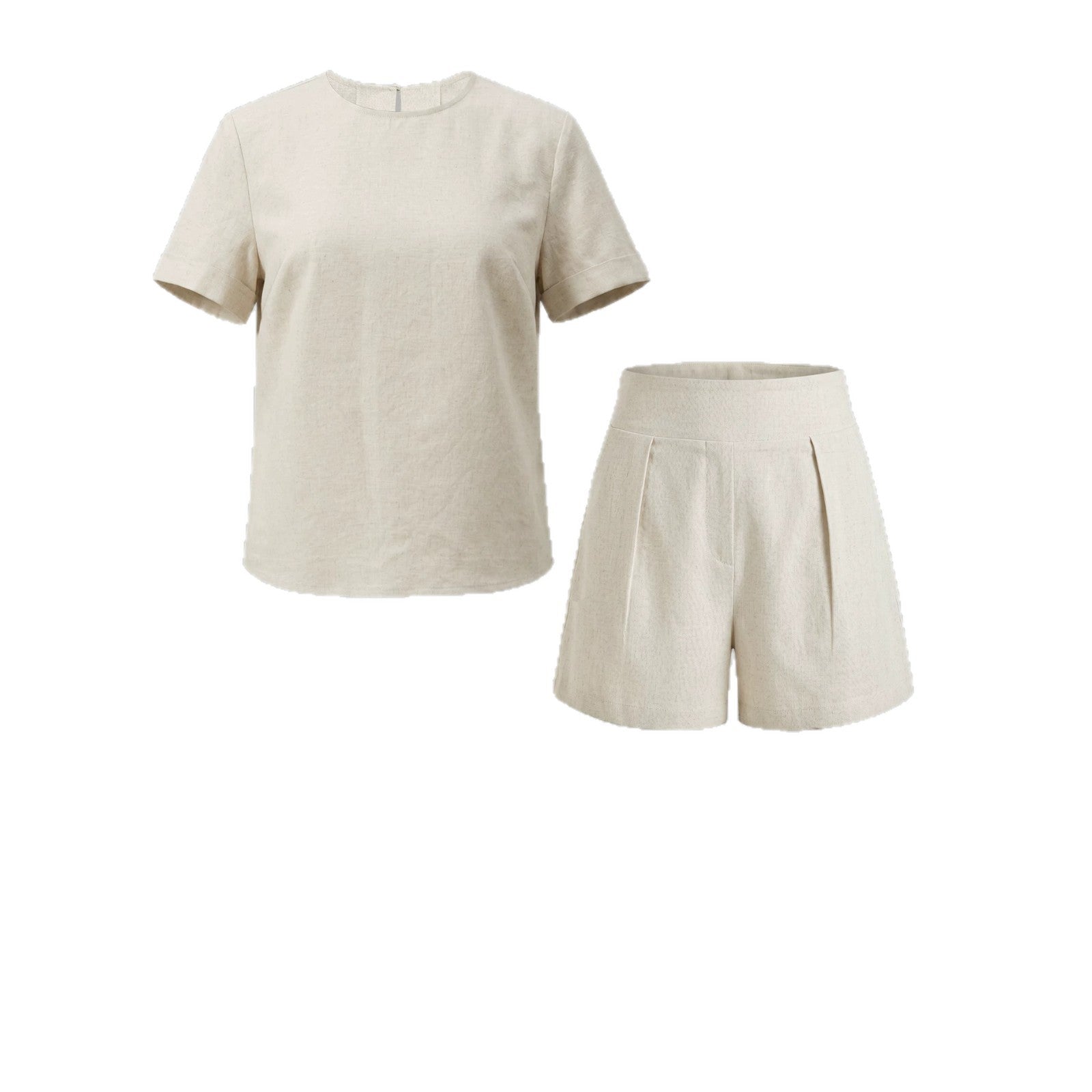 Linen Two-Piece Set – Relaxed Top & Cropped Pants