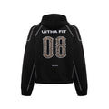 08 digital leopard print hooded sweatshirt