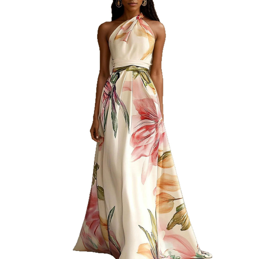 One shoulder long dress
