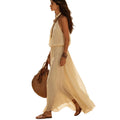 Halter Neck Maxi Dress – Waist-Defining Silhouette