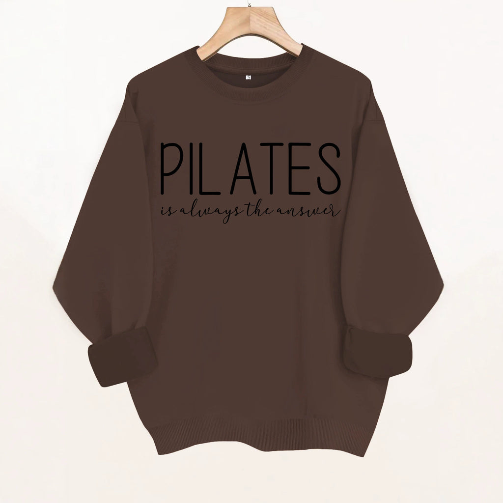 Printed round neck fleece hoodie